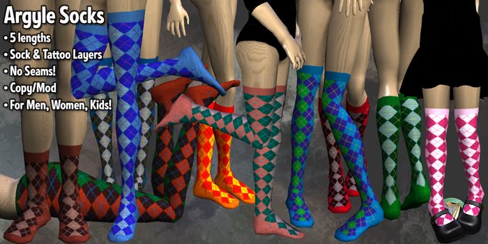 R(S)W Socks Argyle Fat Pack