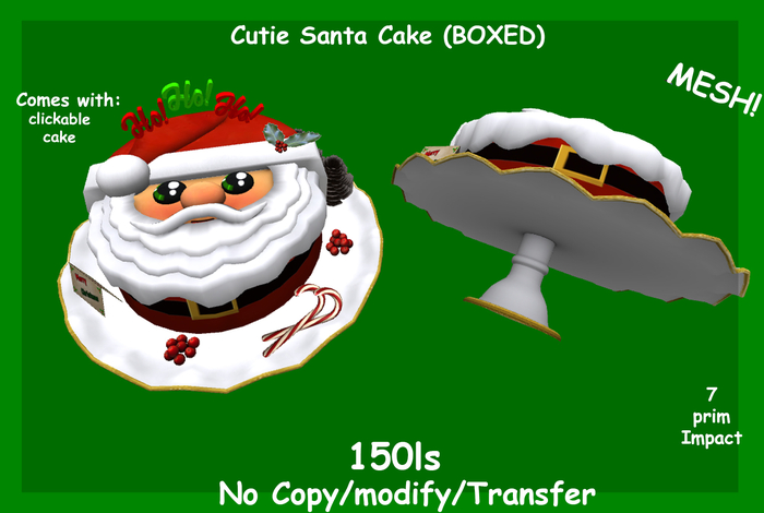 Cutie Santa Cake (BOXED)