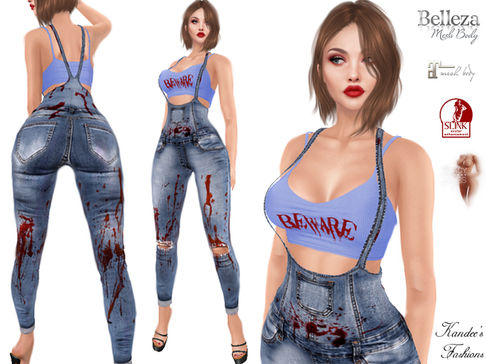 Beware Top & Overalls