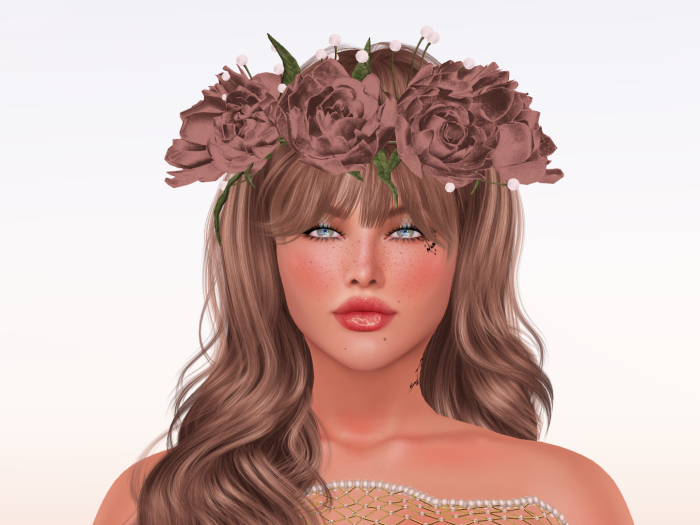.ZADA, Roses Wreath Taupe