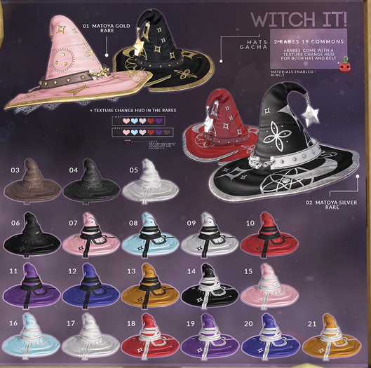 20[Cubic Cherry] {Witch it!} hat Dream blue Wht (BOX)
