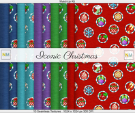 Iconic Christmas Matchup Kit 10 Seamless Textures NM
