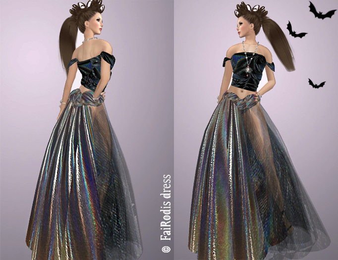 FaiRodis Magic Queen holografic dress for a for avatars DEMO pack