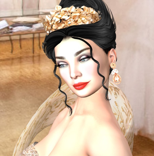 ADL High Jewelry Tiara Fiorentina Gold Leaves
