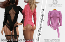 FashionNatic - Gracelyn Pink Bodysuit - Maitreya, Lara Petite, Belleza Freya, Legacy