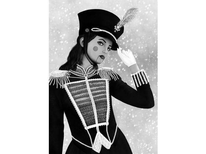 Noella - Stylized Female Nutcracker Wall Art Canvas