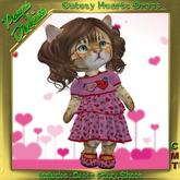 Peeps Dinkies Cutesy Hearts Dress