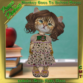 Peeps Dinkies Monkey Goes To School Dress