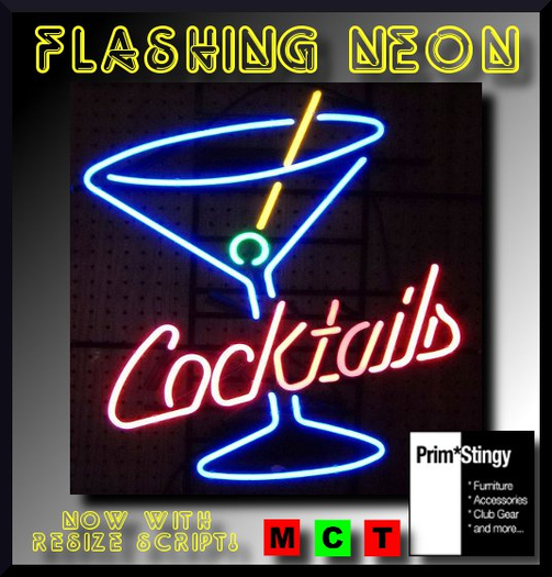 Prim*Stingy Neon - Cocktails
