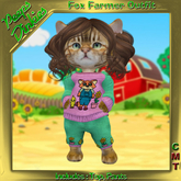 Peeps Dinkies Fox Farmer Outfit