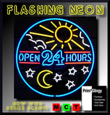 Prim*Stingy Neon - Open 24 Hours Stars