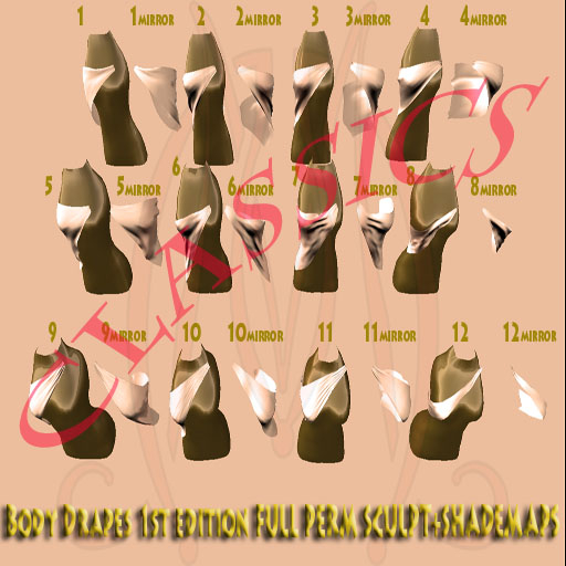 Body Drapes 1st edition CLASSICS FULL PERM SCULPT+SHADEMAPS