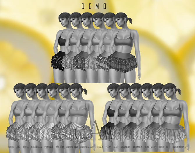 GAW Dora Ruffled Mini Skirt DEMO