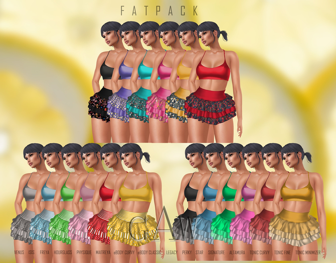 GAW Dora Ruffled Mini Skirt FATPACK