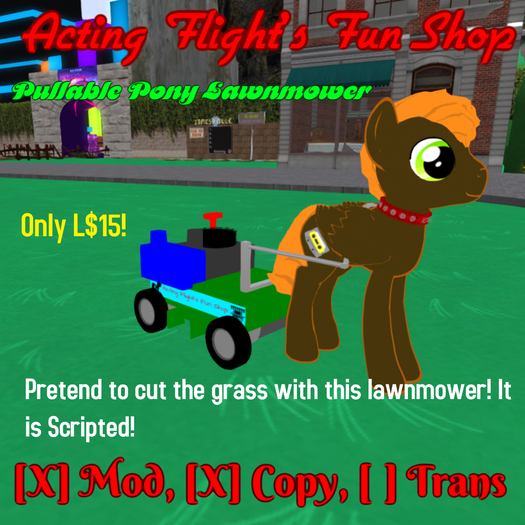 Acting Flight's lawnmower pull