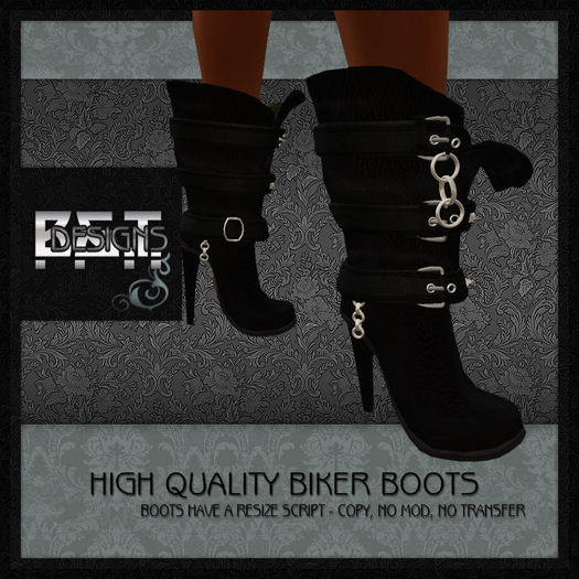 :.<B&T Dirty Boots>.: - Black