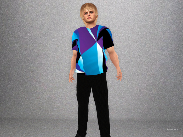 Mesh Men's Patterned T-shirt #13
