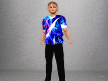 Mesh Men's Patterned T-shirt #14