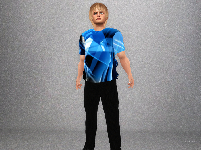 Mesh Men's Patterned T-shirt #15