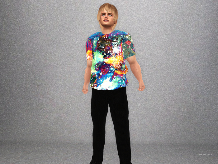 Mesh Men's Patterned T-shirt #16