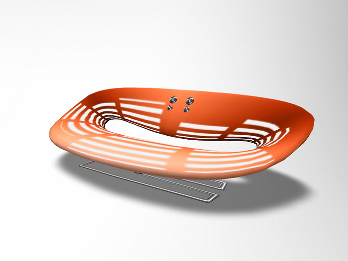 D: cuddle sofa EQ orange