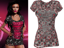 Ruby Ripped Dress [Sugarskull Rose] - Maitreya (+Petite) • Freya • Legacy