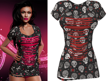 Ruby Ripped Dress [Sugarskull Romantic] - Maitreya (+Petite) • Freya • Legacy