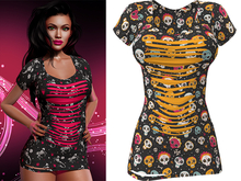 Ruby Ripped Dress [Sugarskull Cute] - Maitreya (+Petite) • Freya • Legacy