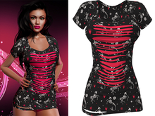 Ruby Ripped Dress [Sugarskull Unicorn] - Maitreya (+Petite) • Freya • Legacy