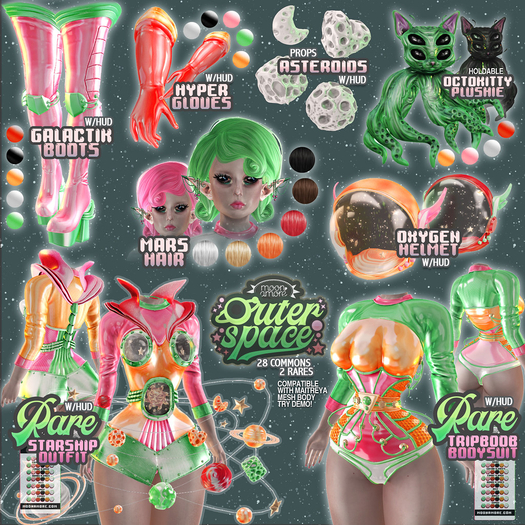 :Moon amore: OuterSpace / Hyper Gloves /  PINK