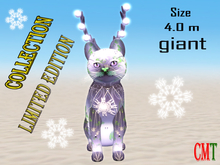 KittyCatS JinGLeBeLLs! Animated Decor Cats-VioletFizz (giant)
