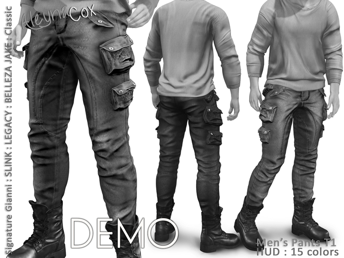 DEMO [ALEYNACOX] - MEN'S PANTS T1