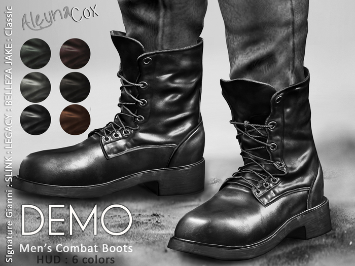 DEMO [ALEYNACOX] - MEN'S COMBAT BOOTS