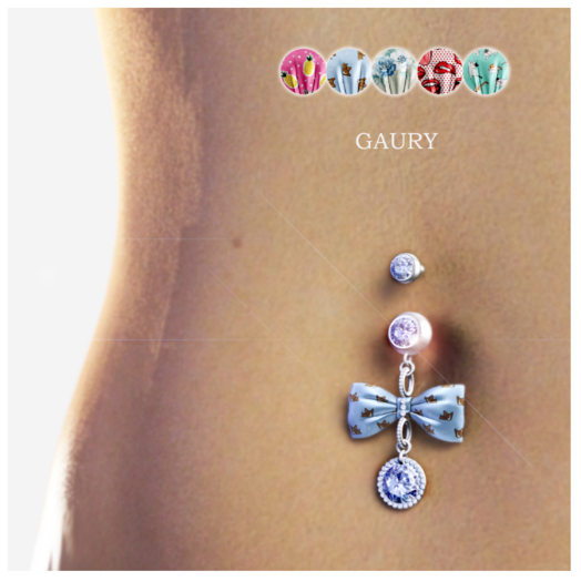 GAURY Bow Tie Belly Piercing-Patterns-Fatpack
