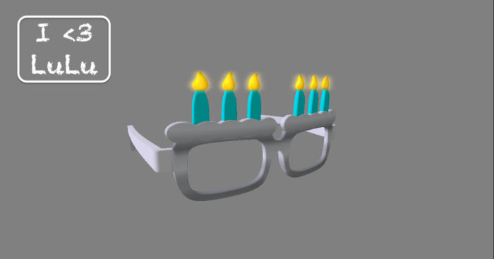 I<3LuLu Happy Birthday Glasses