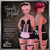 Blue Flower - French Maid Dress - Fatpack
