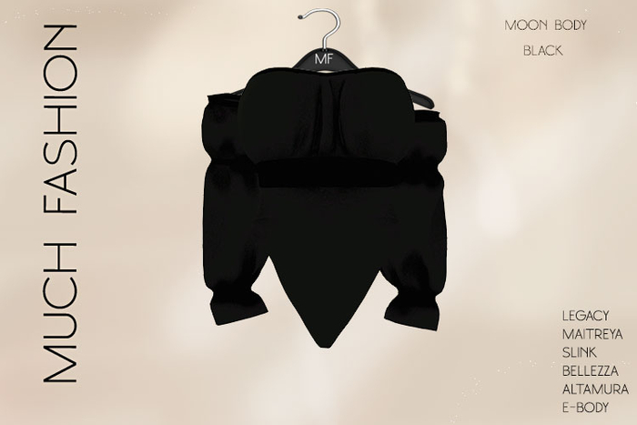 MUCH FASHION -MOON BODY  BLACK