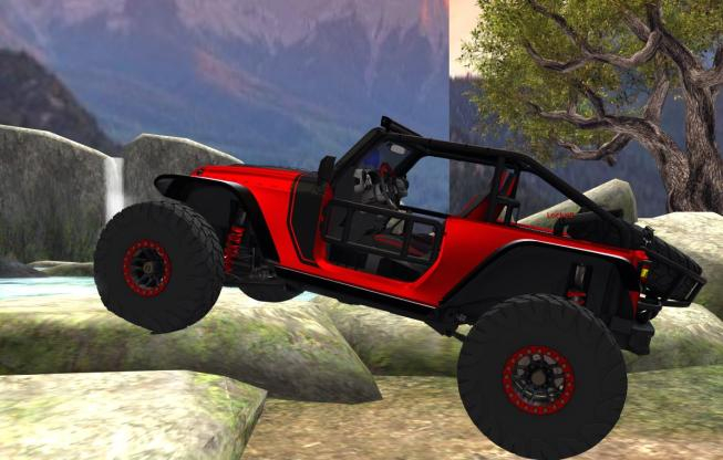 NIGHTFIRE SLEDS JEEP ROCK CRAWLER RED
