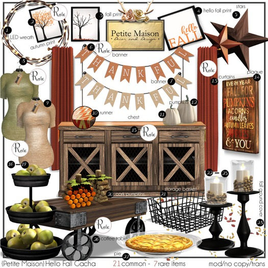 {Petite Maison} Wheeled Coffee Table Cart RARE