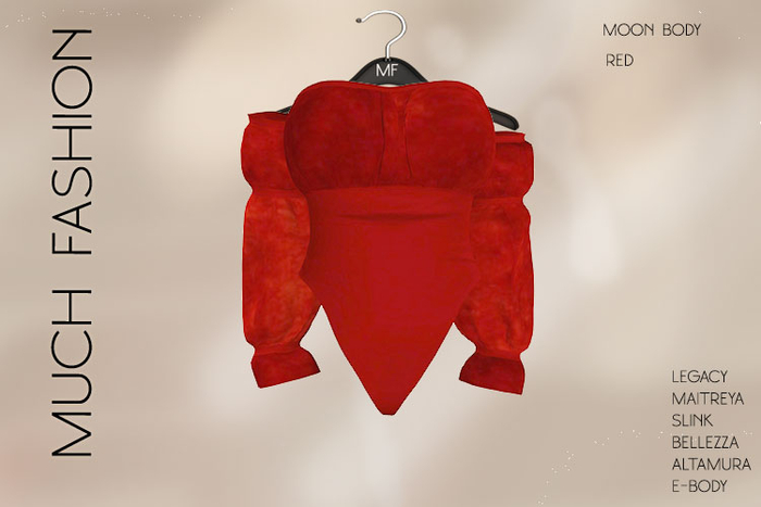 MUCH FASHION -MOON BODY RED