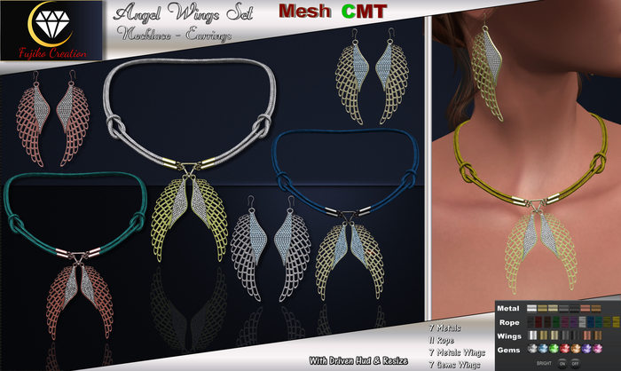 FC - ANGEL WINGS *Set w/hud box
