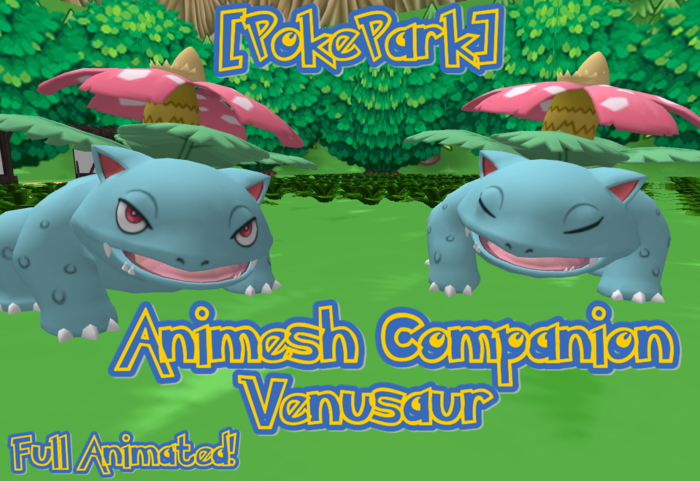 [PokePark] Animesh Venusaur Companion (BOXED)