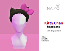NA.YO! - kitty chan headband(black)