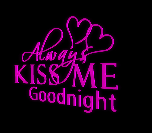 ::MM:: Always kiss me goodnight Wall Decor