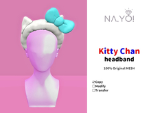 NA.YO! - kitty chan headband(BLUE)