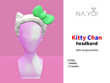 NA.YO! - kitty chan headband(GREEN)