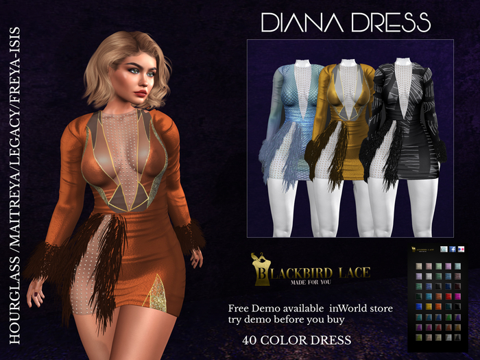 Diana Dress By Blackbird Lace