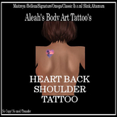 HEART BACK SHOULDER TATTOO