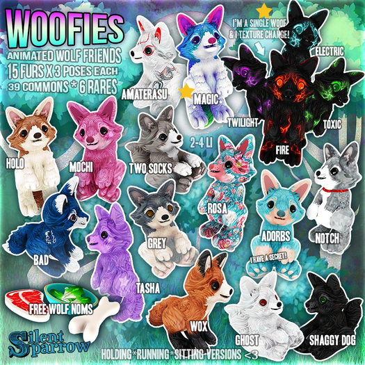 ~silentsparrow~ Woofie (Two Socks) Holding (Wear Me) 1