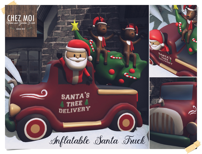 CHEZ MOI ♥ Inflatable Santa Truck